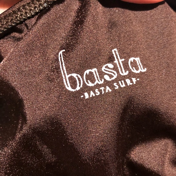 BASTA SURF HIGH LEG EYE MAILLOT SOLID ONE-PIECE SWIMSUIT small brown - Picture 7 of 7